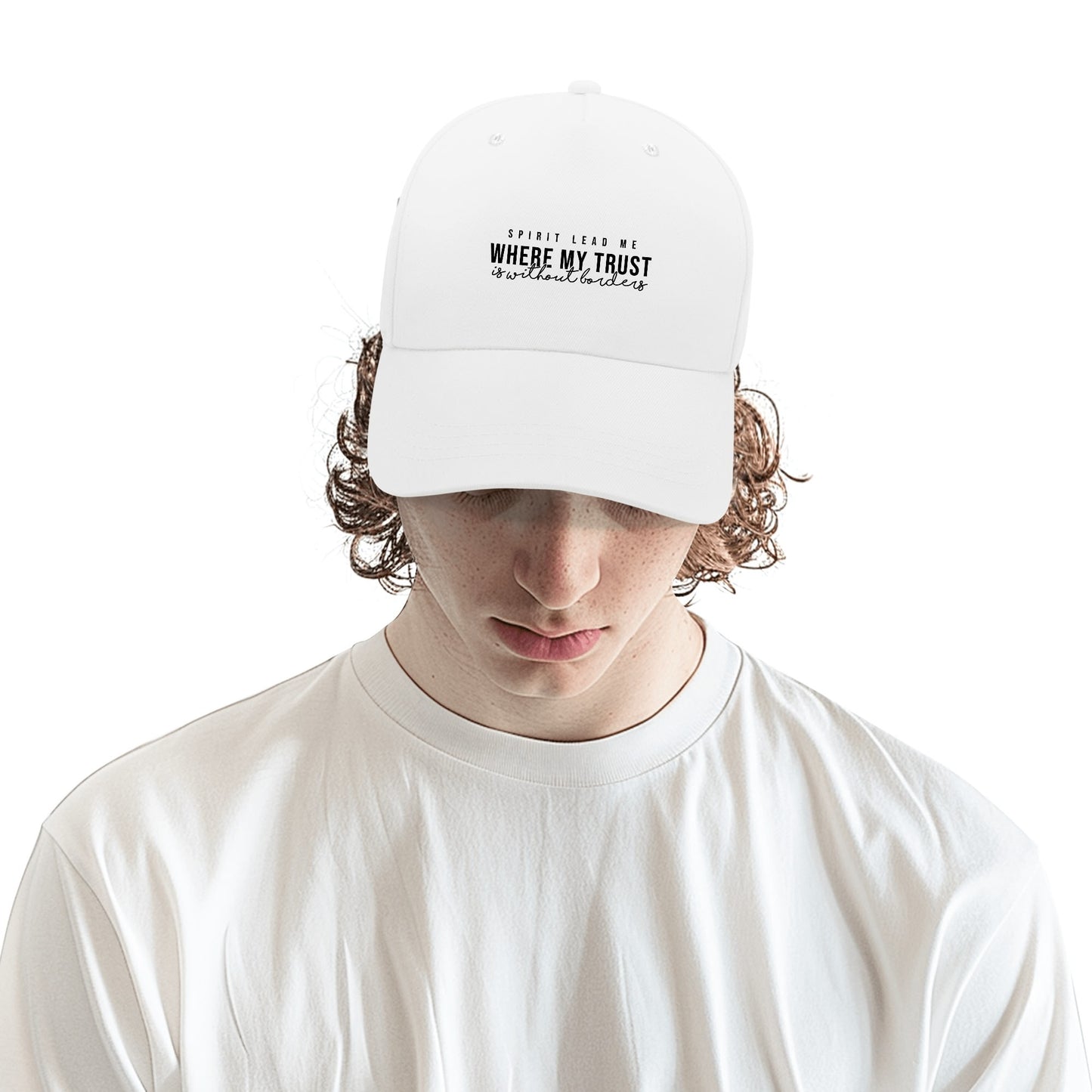 Spirit Lead Me- White Baseball Cap