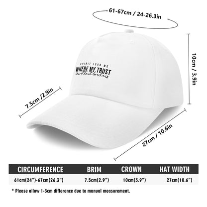 Spirit Lead Me- White Baseball Cap