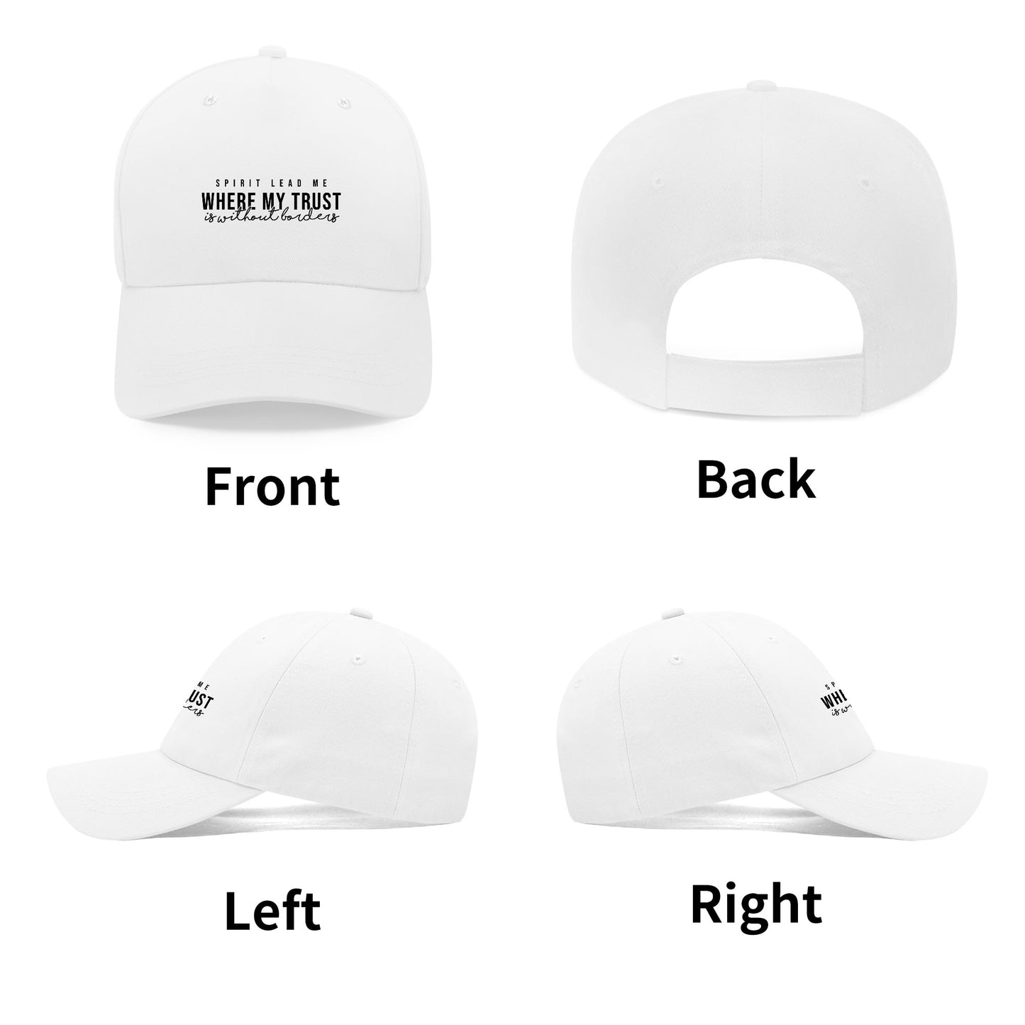Spirit Lead Me- White Baseball Cap