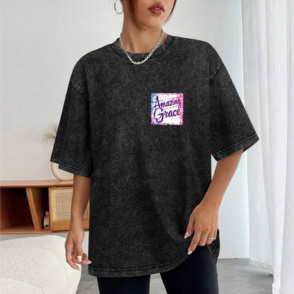 Amazing Grace - Women Washed Vintage T-Shirt
