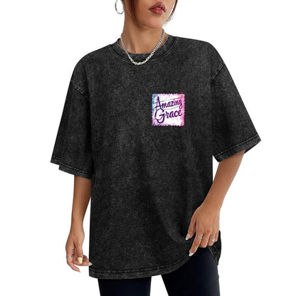 Amazing Grace - Women Washed Vintage T-Shirt