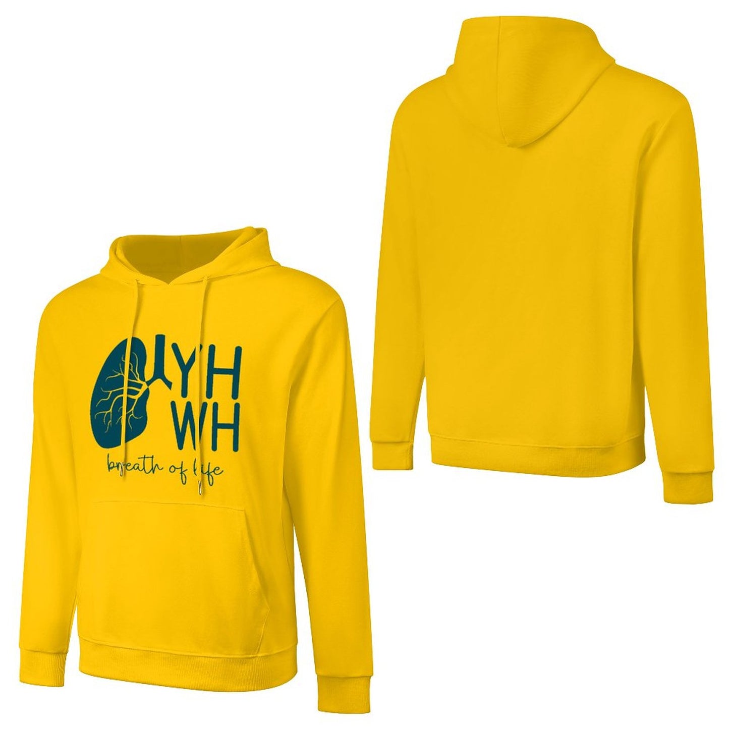 Breath of Life - Cotton Men's Hoodie with kangaroo pocket (multiple colour options)