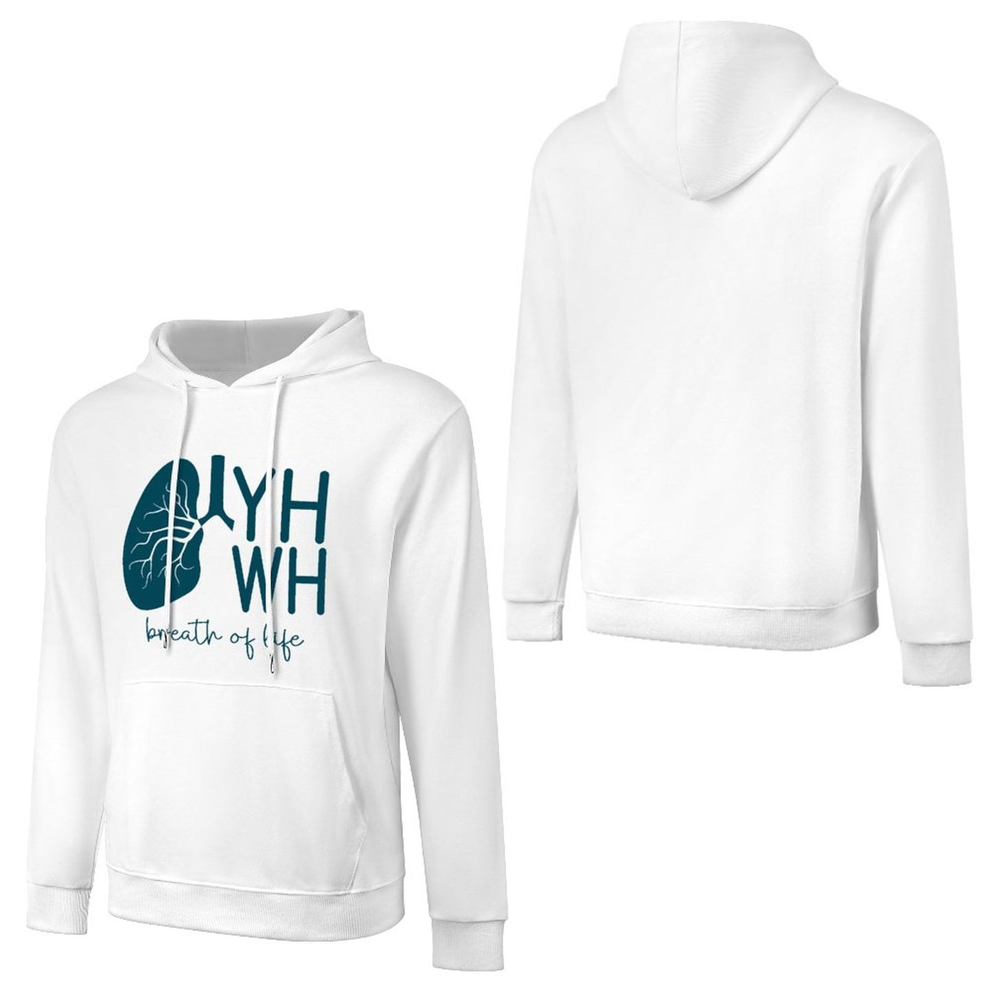 Breath of Life - Cotton Men's Hoodie with kangaroo pocket (multiple colour options)
