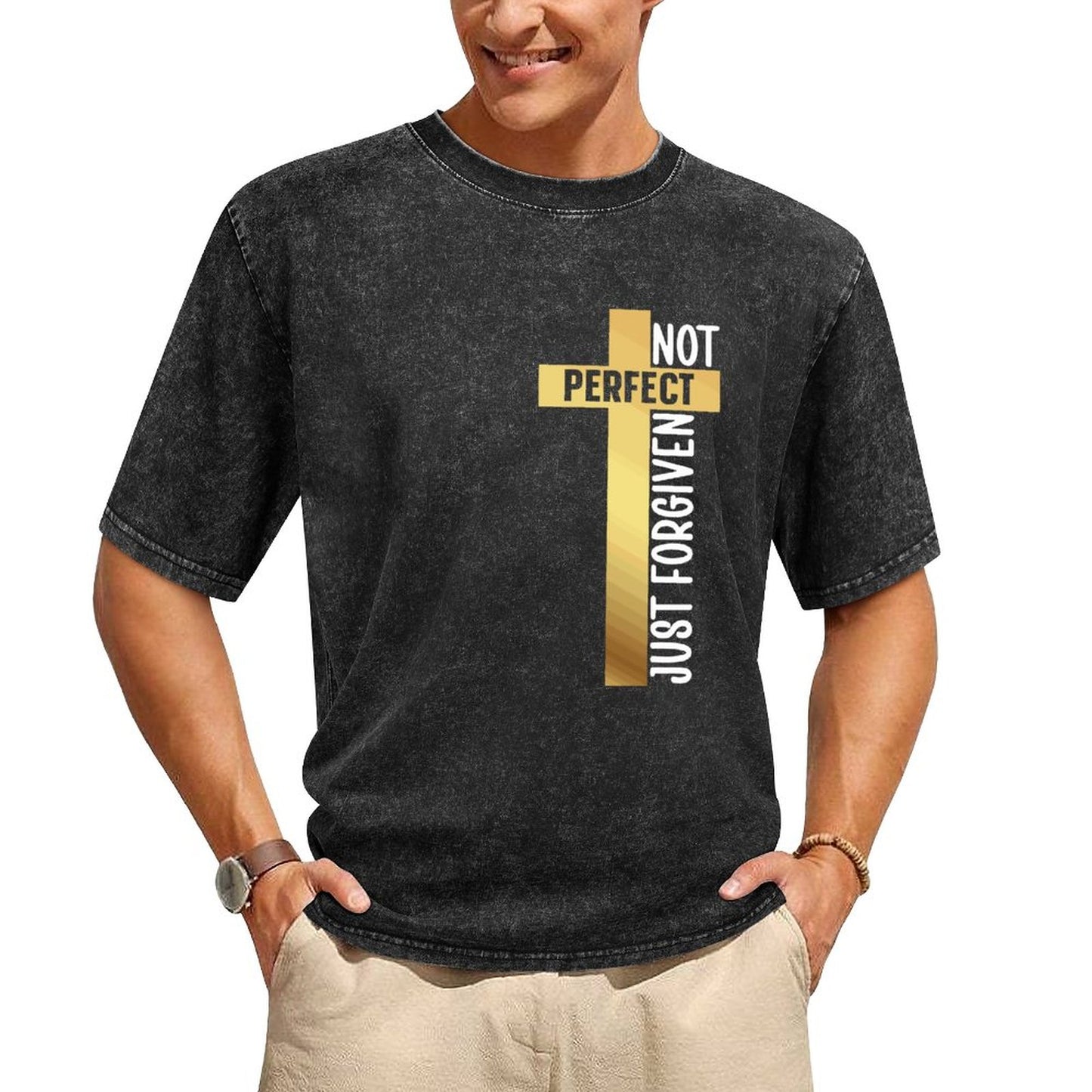 Not perfect - Men's Washed Vintage T-Shirt
