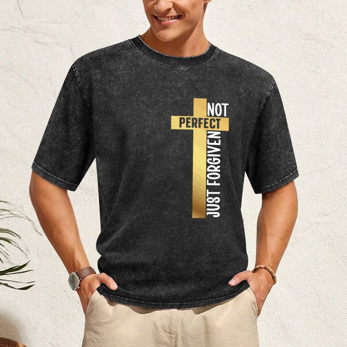 Not perfect - Men's Washed Vintage T-Shirt