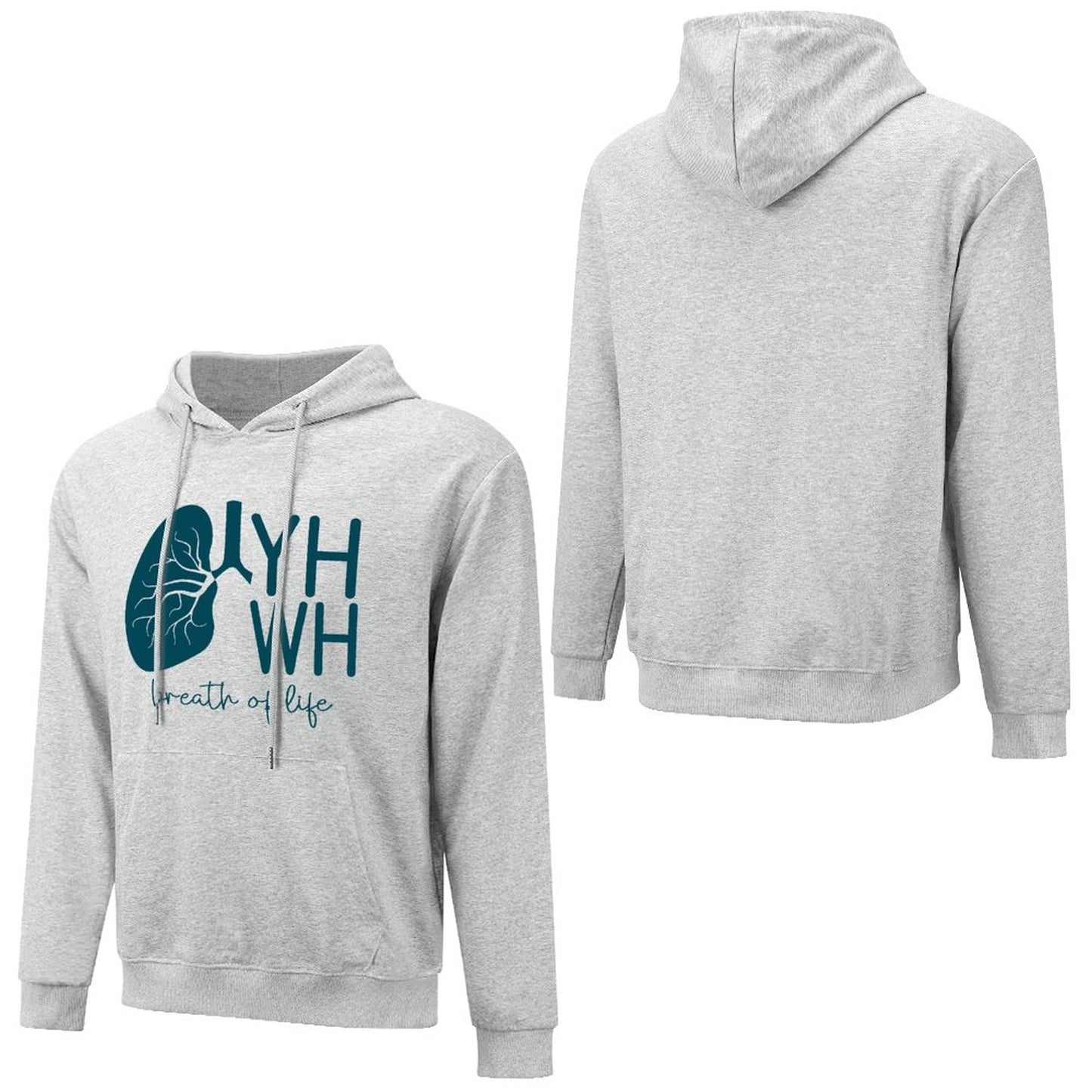 Breath of Life - Cotton Men's Hoodie with kangaroo pocket (multiple colour options)
