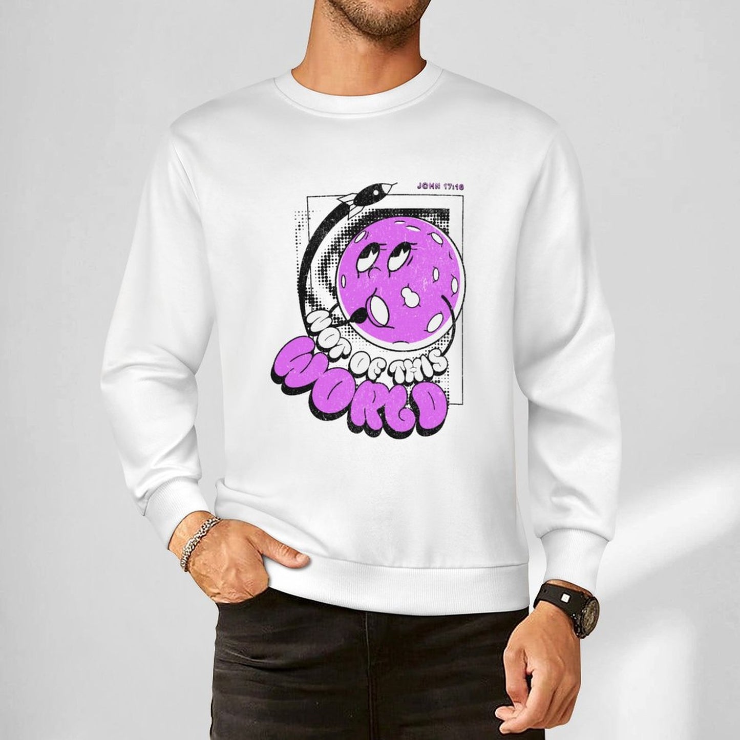 Not of this world - Cotton Long Sleeve Sweatshirt (multiple colour options)