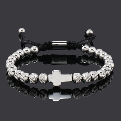 Stainless Steel Cross Bracelet