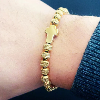 Stainless Steel Cross Bracelet
