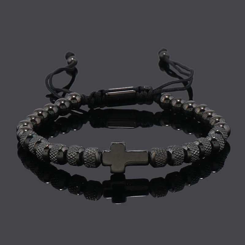 Stainless Steel Cross Bracelet