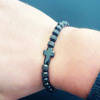Stainless Steel Cross Bracelet