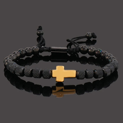 Stainless Steel Cross Bracelet