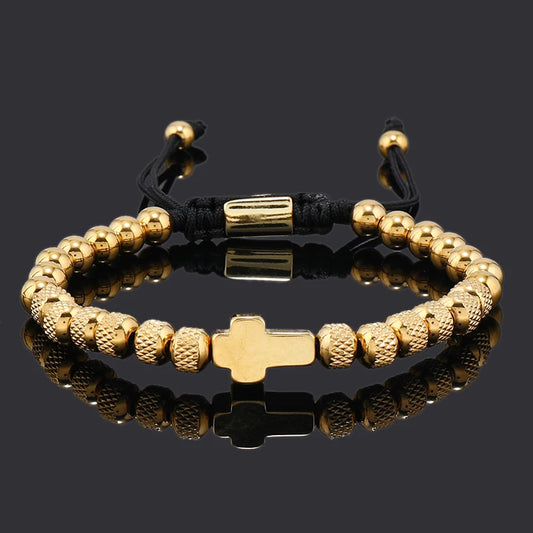 Stainless Steel Cross Bracelet