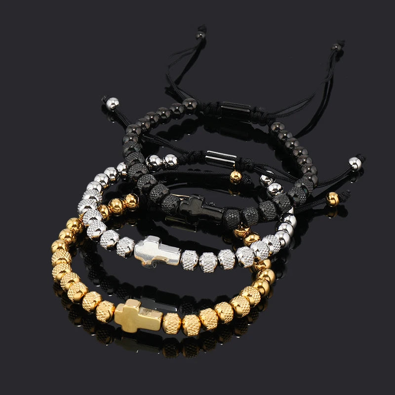 Stainless Steel Cross Bracelet