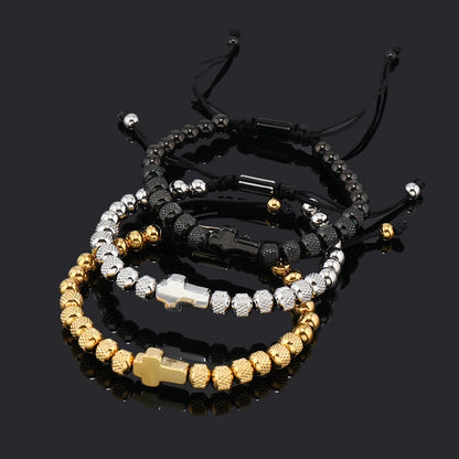 Stainless Steel Cross Bracelet