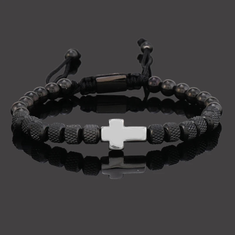 Stainless Steel Cross Bracelet