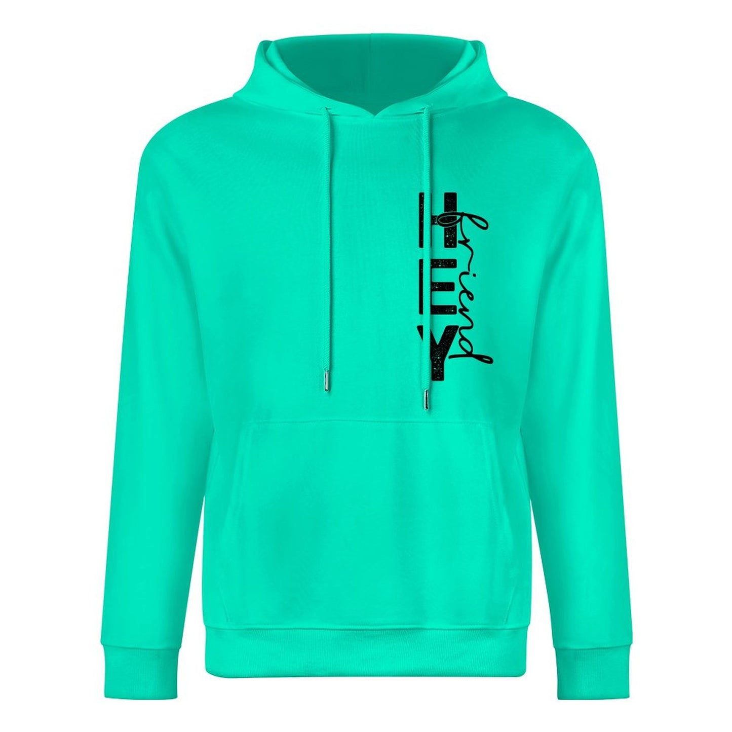 Hey Friend Motivational - Cotton Men's Hoodie with kangaroo pocket (multiple colour options)